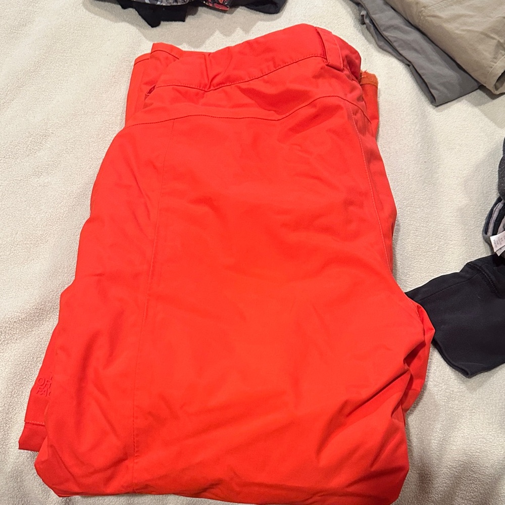 Bright orange North Face Pants